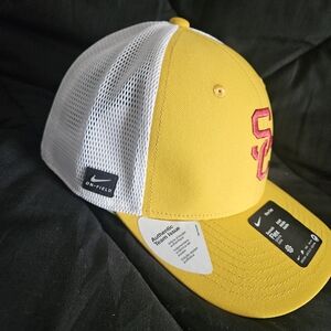 Nike Yellow and White Cap